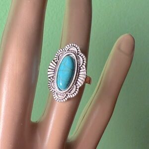 SALE 🎁Silver Plated Turquoise Ring